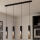 Eglo - Lampadario LED a sospensione con filo 4xGU10/4,5W/230V 3000K nero/marrone