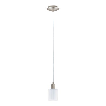 Eglo - Lampadario LED a sospensione con filo MY CHOICE 1xE14/4W/230V  cromo opaco/bianco