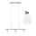 Eglo - Lampadario LED a sospensione con filo MY CHOICE 3xE14/4W/230V cromo opaco/bianco