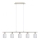 Eglo - Lampadario LED a sospensione con filo MY CHOICE 5xE14/4W/230V cromo opaco/bianco