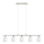 Eglo - Lampadario LED a sospensione con filo MY CHOICE 5xE14/4W/230V cromo opaco/bianco