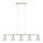 Eglo - Lampadario LED a sospensione con filo MY CHOICE 5xE14/4W/230V cromo opaco/color crema