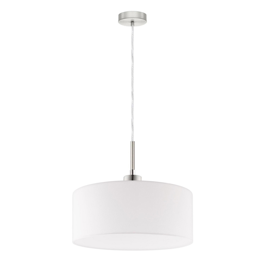 Eglo - Lampadario LED a sospensione con filo TUNJA 1xE27/60W/230V bianco
