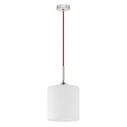 Eglo - Lampadario LED a sospensione con filo TUNJA 1xE27/60W/230V bianco