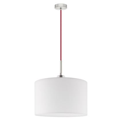 Eglo - Lampadario LED a sospensione con filo TUNJA 1xE27/60W/230V bianco