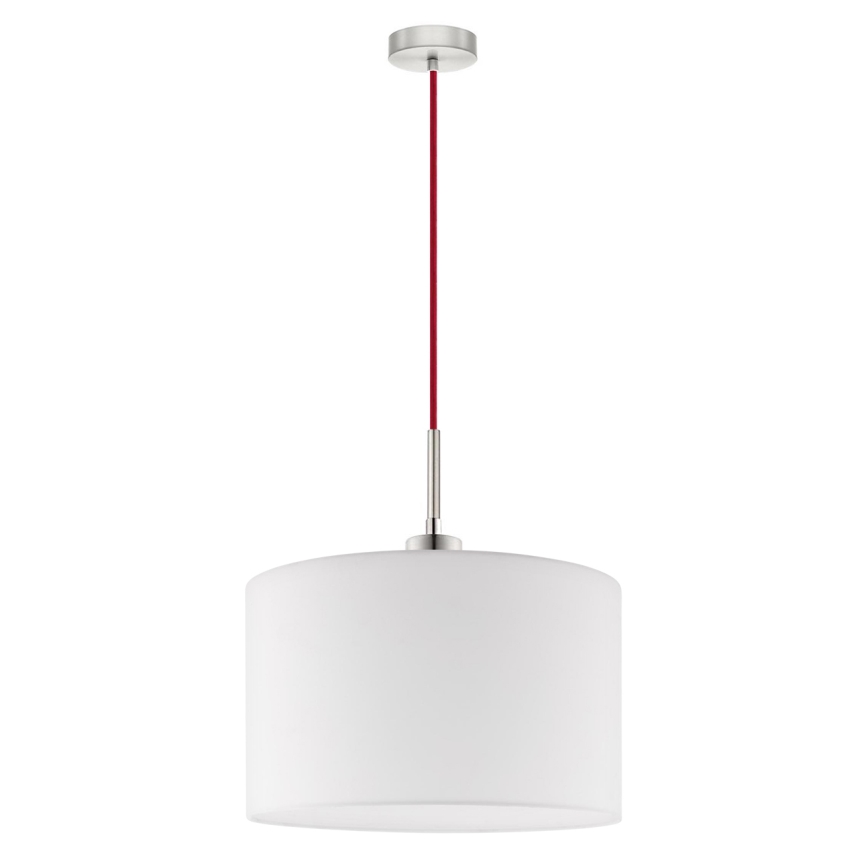 Eglo - Lampadario LED a sospensione con filo TUNJA 1xE27/60W/230V bianco