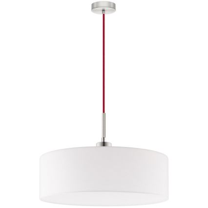 Eglo - Lampadario LED a sospensione con filo TUNJA 1xE27/60W/230V bianco