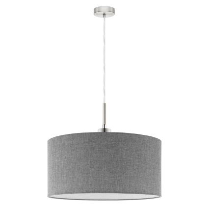 Eglo - Lampadario LED a sospensione con filo TUNJA 1xE27/60W/230V grigio