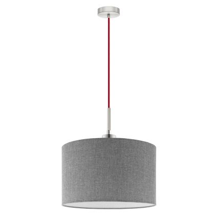 Eglo - Lampadario LED a sospensione con filo TUNJA 1xE27/60W/230V grigio