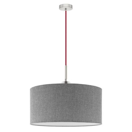 Eglo - Lampadario LED a sospensione con filo TUNJA 1xE27/60W/230V grigio