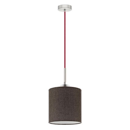 Eglo - Lampadario LED a sospensione con filo TUNJA 1xE27/60W/230V marrone