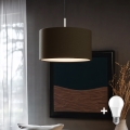 Eglo - Lampadario LED a sospensione con filo TUNJA 1xE27/60W/230V marrone