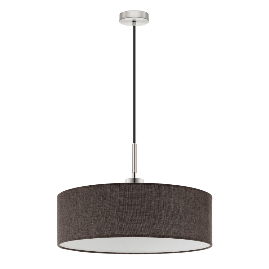 Eglo - Lampadario LED a sospensione con filo TUNJA 1xE27/60W/230V marrone