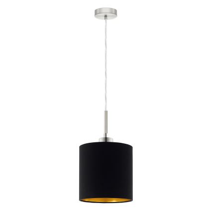Eglo - Lampadario LED a sospensione con filo TUNJA 1xE27/60W/230V nero