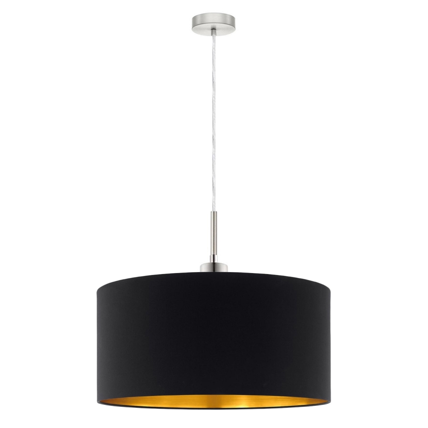 Eglo - Lampadario LED a sospensione con filo TUNJA 1xE27/60W/230V nero