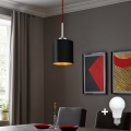Eglo - Lampadario LED a sospensione con filo TUNJA 1xE27/60W/230V nero
