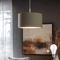 Eglo - Lampadario LED a sospensione con filo TUNJA 1xE27/60W/230V taupe