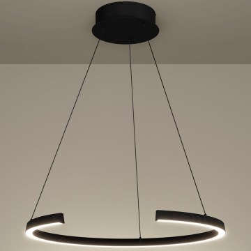 Eglo - Lampadario LED dimmerabile a sospensione con cavo LED/24,8W/230V 2200-6500K nero + telecomando