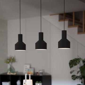 Eglo - Lampadario su corda 3xE27/40W/230V