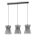 Eglo - Lampadario su corda 3xE27/40W/230V nero