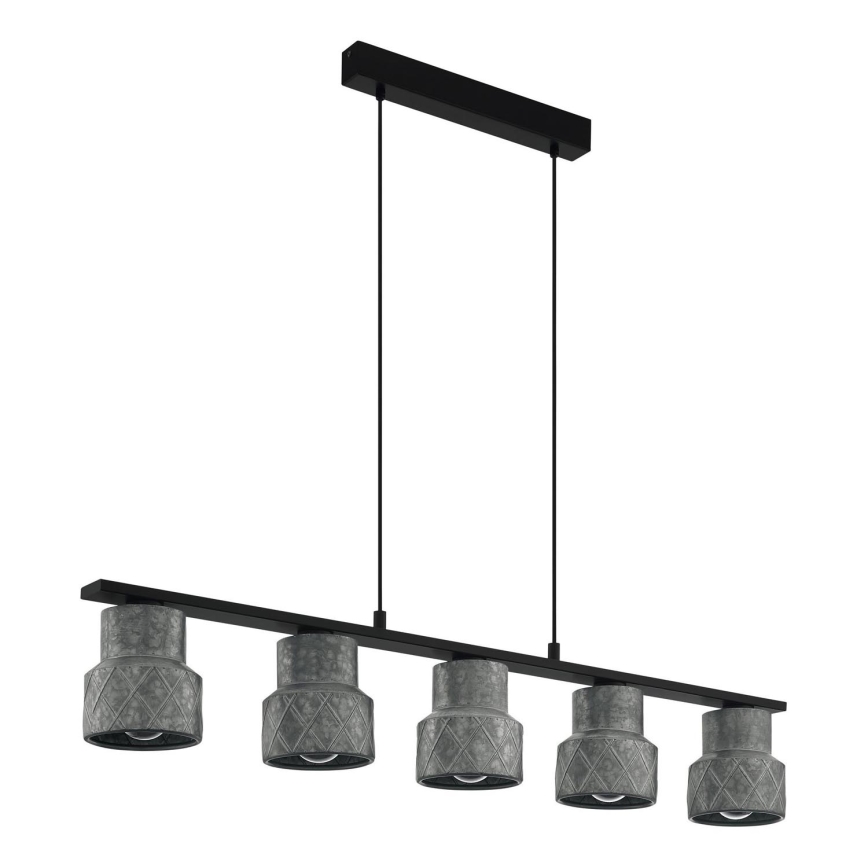 Eglo - Lampadario su corda 5xE27/40W/230V