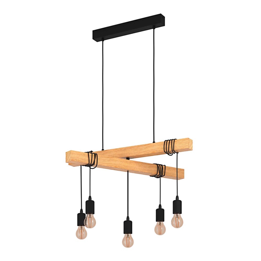 Eglo - Lampadario su corda TOWNSHEND 5xE27/60W/230V