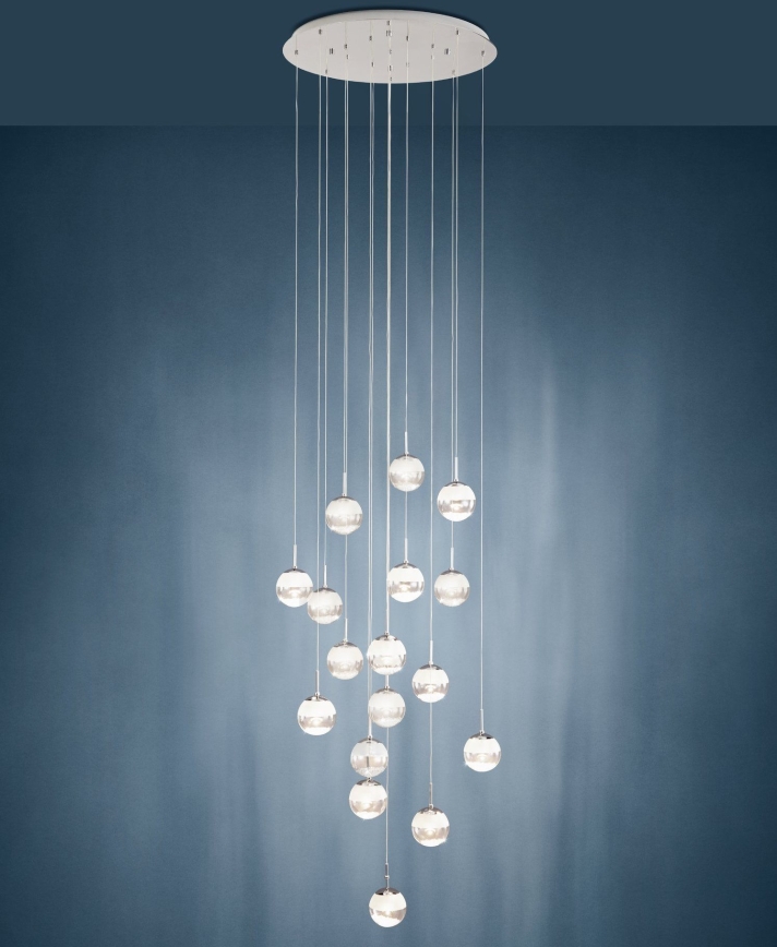 Eglo - Lampadario su filo LED dimmerabile MONTEFIO 17xLED/5W/230V