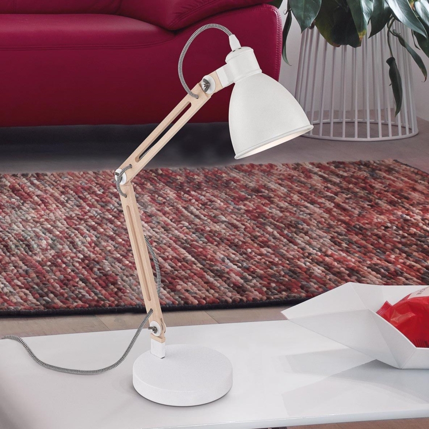 Eglo - Lampe de table 1xE14/28W/230V blanc