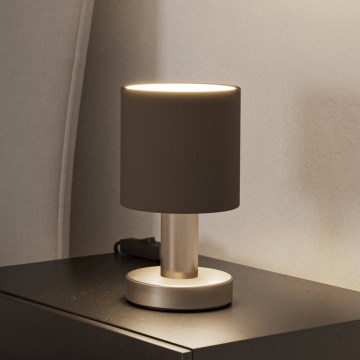 Eglo - Lampe de table 1xE14/40W/230V marron/chrome mat