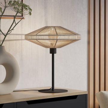 Eglo - Lampe de table 1xE27/40W/230V crème