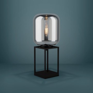 Eglo - Lampe de table 1xE27/40W/230V fumé