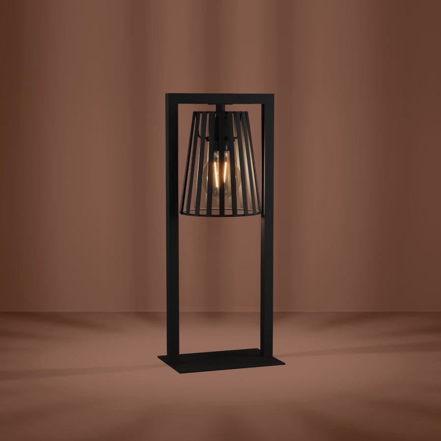 Eglo - Lampe de table 1xE27/40W/230V noir