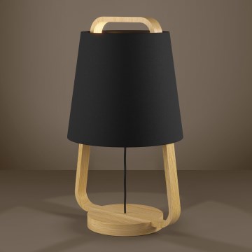 Eglo - Lampe de table 1xE27/40W/230V noir
