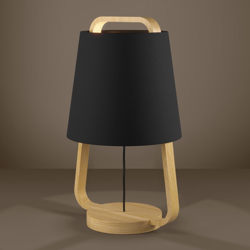 Eglo - Lampe de table 1xE27/40W/230V noir