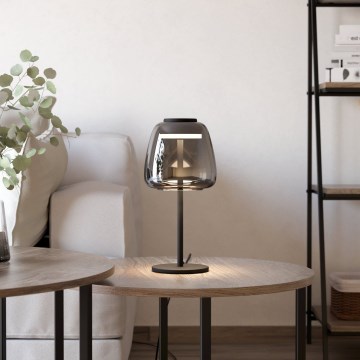 Eglo - Lampe de table dimmable LED RGBW LED/7,7W/230V 2700-6500K verre fumé
