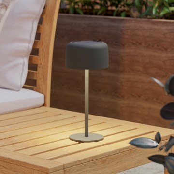 Eglo - Lampe de table tactile solaire LED rechargeable LED/2,8W/3,7V 1800 mAh IP44 verte