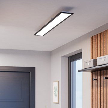 Eglo - LED-Aufbaupanel LED/28W/230V 2700/4000/6500K 120x15 cm schwarz