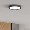 Eglo - LED-Deckenleuchte FUEVA LED/11,5W/230V 2700/4000/6500K Ø 21,1 cm schwarz