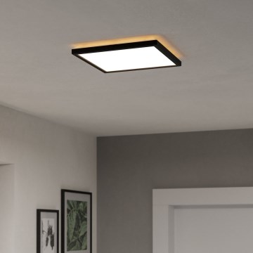 Eglo - LED-Deckenleuchte für den Outdoor-Bereich LED/13,4W/230V 2700/4000/6500K 29x29 cm IP44 schwarz