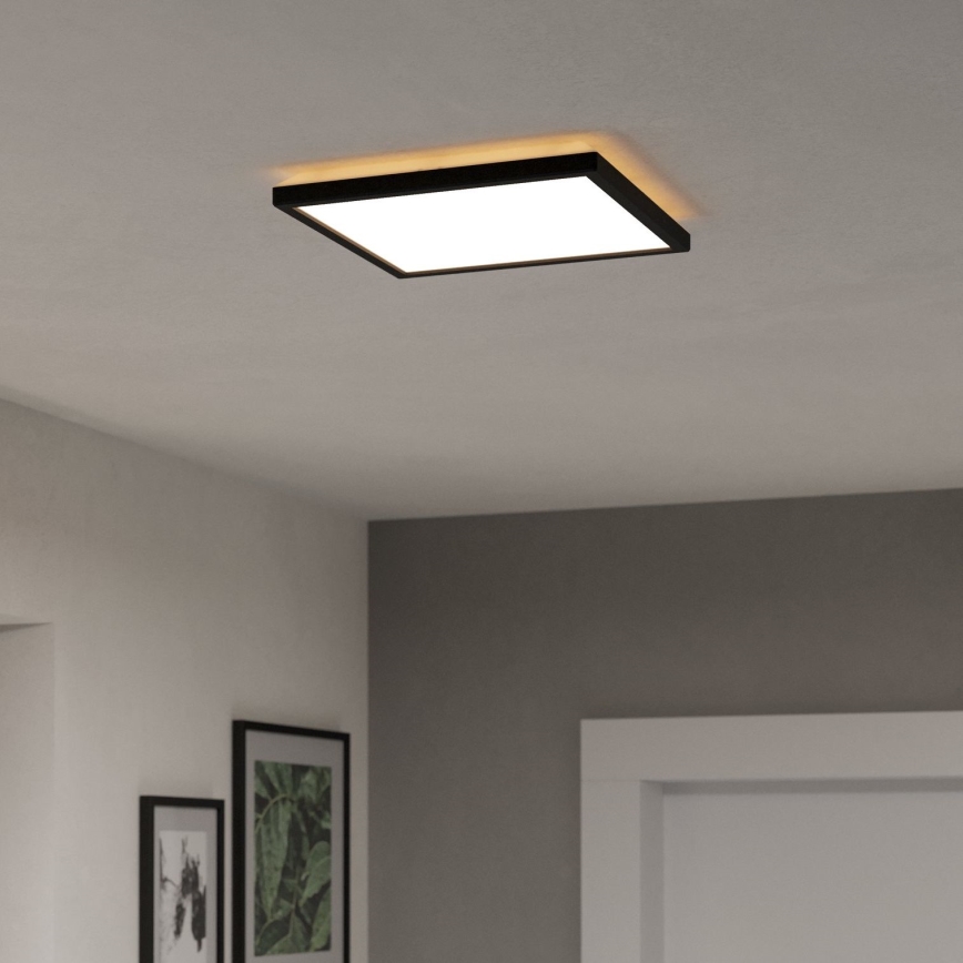 Eglo - LED-Deckenleuchte für den Outdoor-Bereich LED/13,4W/230V 2700/4000/6500K 29x29 cm IP44 schwarz