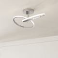Eglo - LED-Deckenleuchte LED/12W/230V 2700/4000/6500K glänzender Chrom