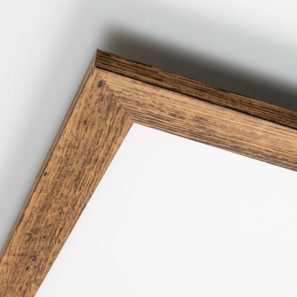 Eglo - LED dimmbares Deckenpanel POZZALLO WOOD LED/21W/230V 2700-6500K 49,5x49,5 cm Braun + Fernbedienung