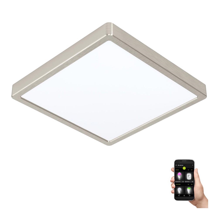 Eglo - LED-dimmbare Badezimmer-Deckenleuchte LED/19,5W/230V 2700-6500K IP44 ZigBee 28,5x28,5 cm