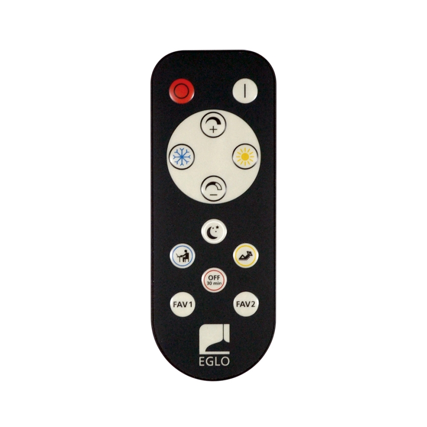 Eglo - LED-dimmbare Deckenleuchte LED/43W/230V weiß + Fernbedienung
