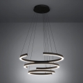 Eglo - LED dimmbare Pendelleuchte mit Seilabhängung LED/50W/230V 2200-6500K schwarz + Fernbedienung