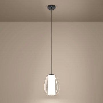 Eglo - LED dimmbare Seil-Pendelleuchte LED/7W/230V + LED/1,6W 2200-6500K, glänzender Chrom