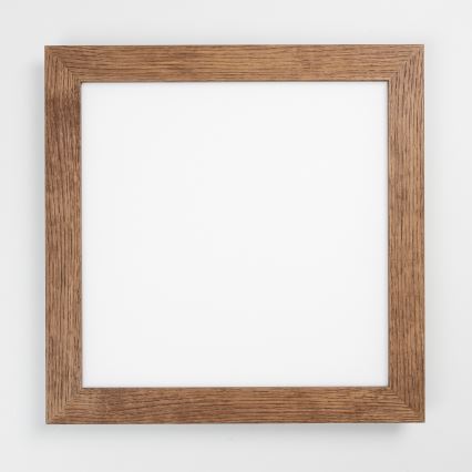 Eglo - LED Dimmbares Aufbaulichtpanel SALOBRENA 2 WOOD LED/25W/230V 4000K 49,5x49,5 cm Dunkelbraun