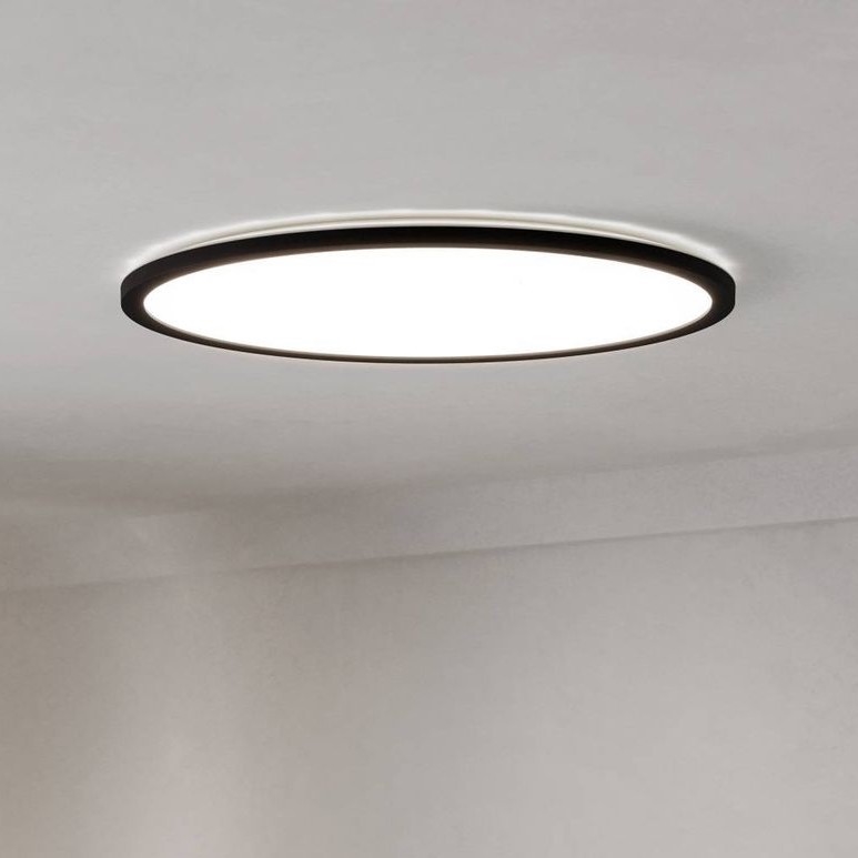 Eglo - LED Dimmerabile per esterni soffitto chiaro LED/16,8W/230V 2700-6500K diametro 50 cm IP44 nero + telecomando
