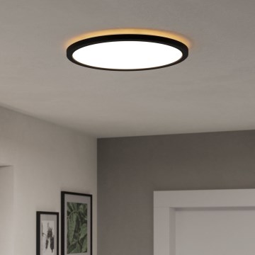 Eglo - LED Dimmerabile per esterni soffitto chiaro LED/18,5W/230V 2700-6500K diametro 38,9 cm IP44 nero + telecomando