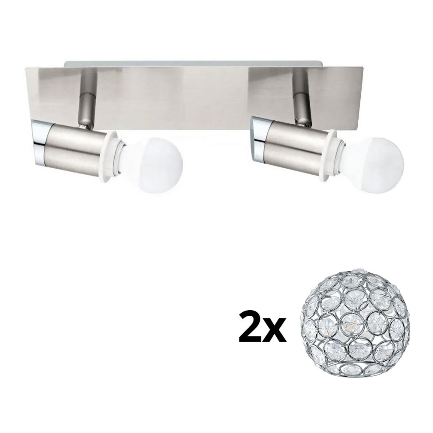 Eglo - LED Einbauleuchte MY CHOICE 2xE14/4W/230V mattchrom